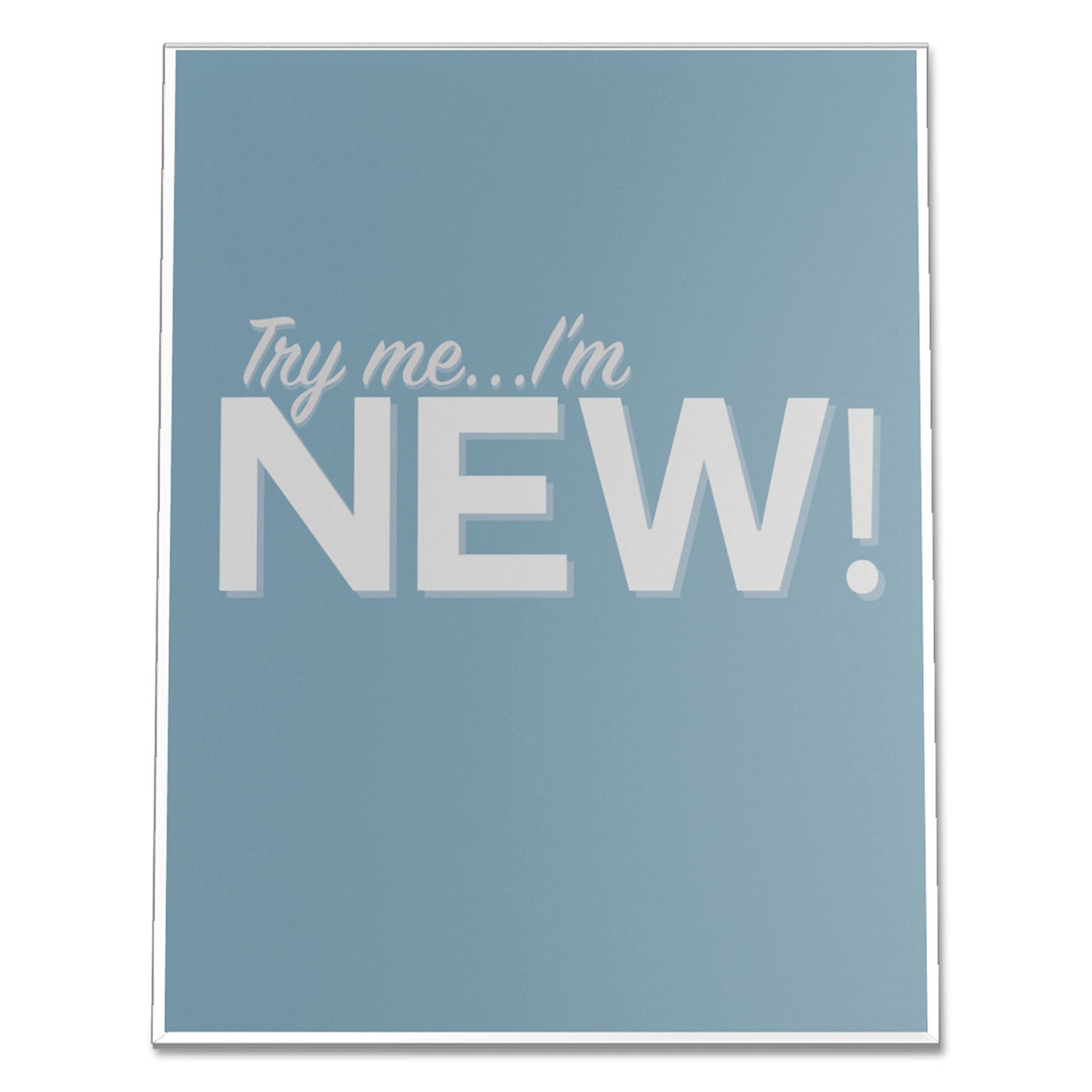 8.5" Width x 11" Height x 2.6" Depth - Rectangular Shape - Side-loading, Self-standing - Indoor, Outdoor - Plastic - Clear - 1 Each