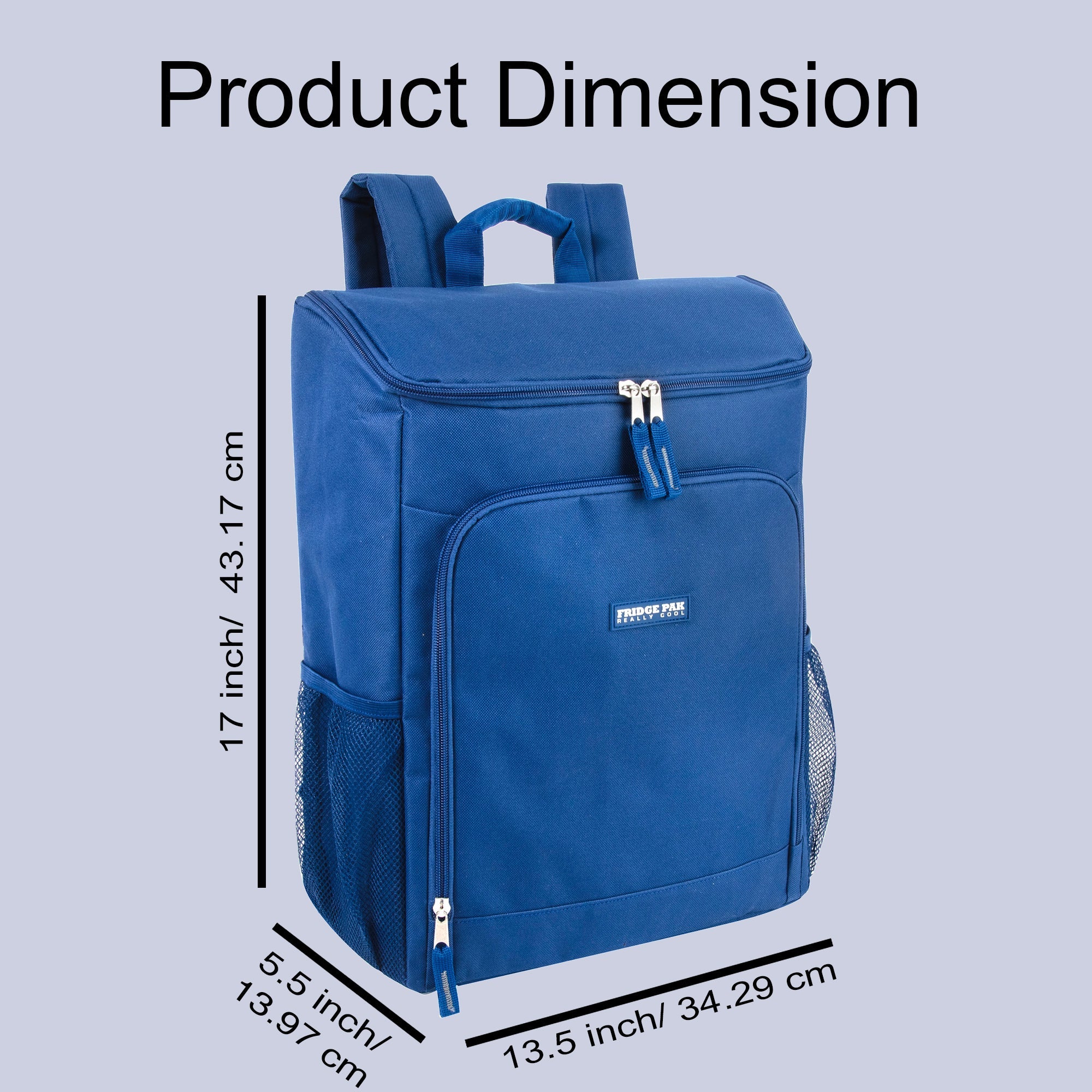 Fridge Pak 17 Inch Cooler Backpack - 2 Assorted Colors - 24 in the Pack