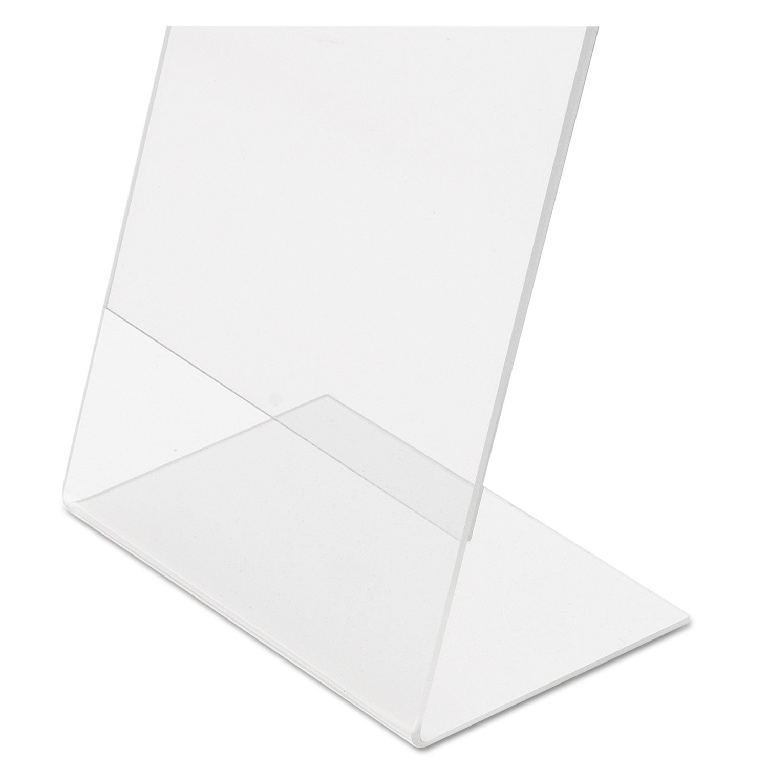 8.5" Width x 11" Height x 2.6" Depth - Rectangular Shape - Side-loading, Self-standing - Indoor, Outdoor - Plastic - Clear - 1 Each