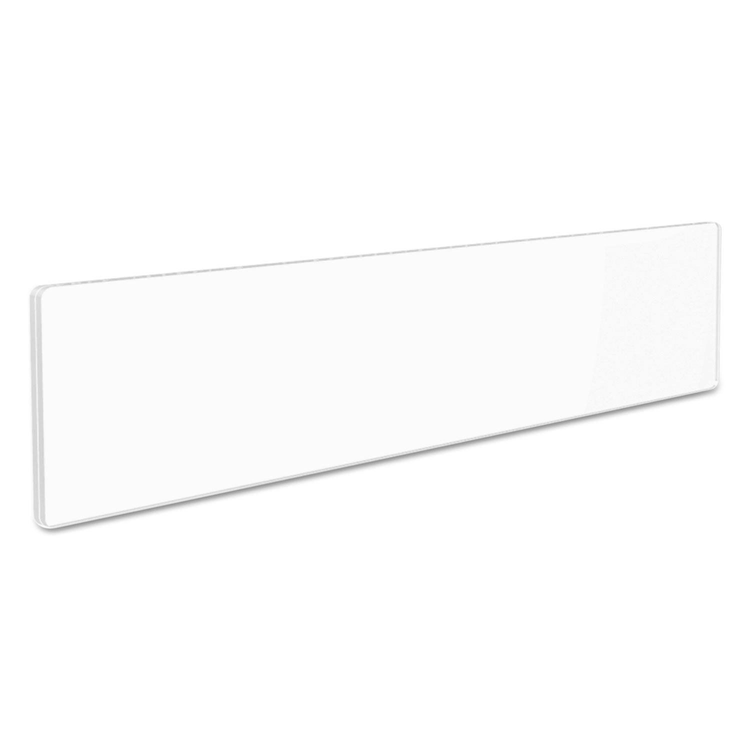 8.5" Width x 2" Height - Rectangular Shape - Wall Mountable - Insertable, Magnetic - Plastic - Clear, Clear - 1 Each