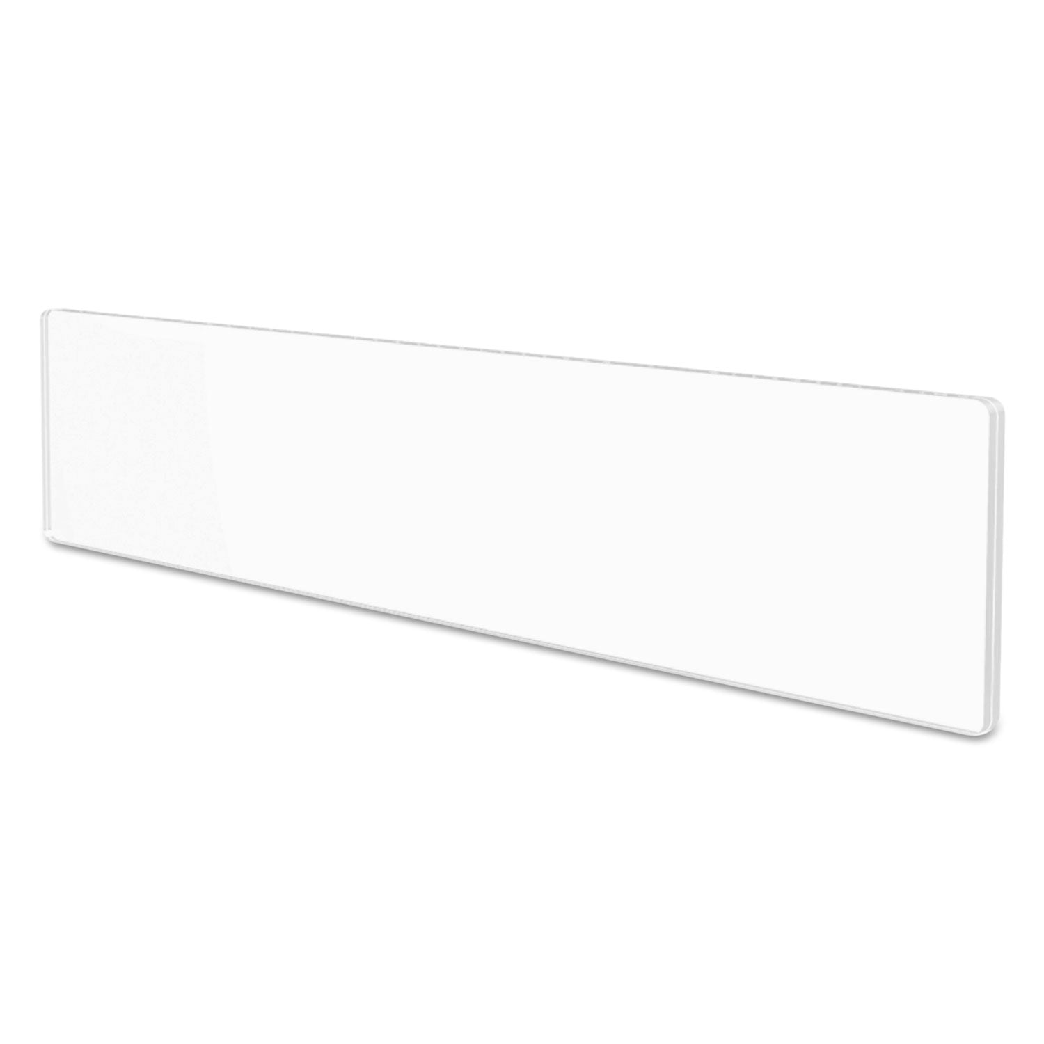 8.5" Width x 2" Height - Rectangular Shape - Wall Mountable - Insertable, Magnetic - Plastic - Clear, Clear - 1 Each