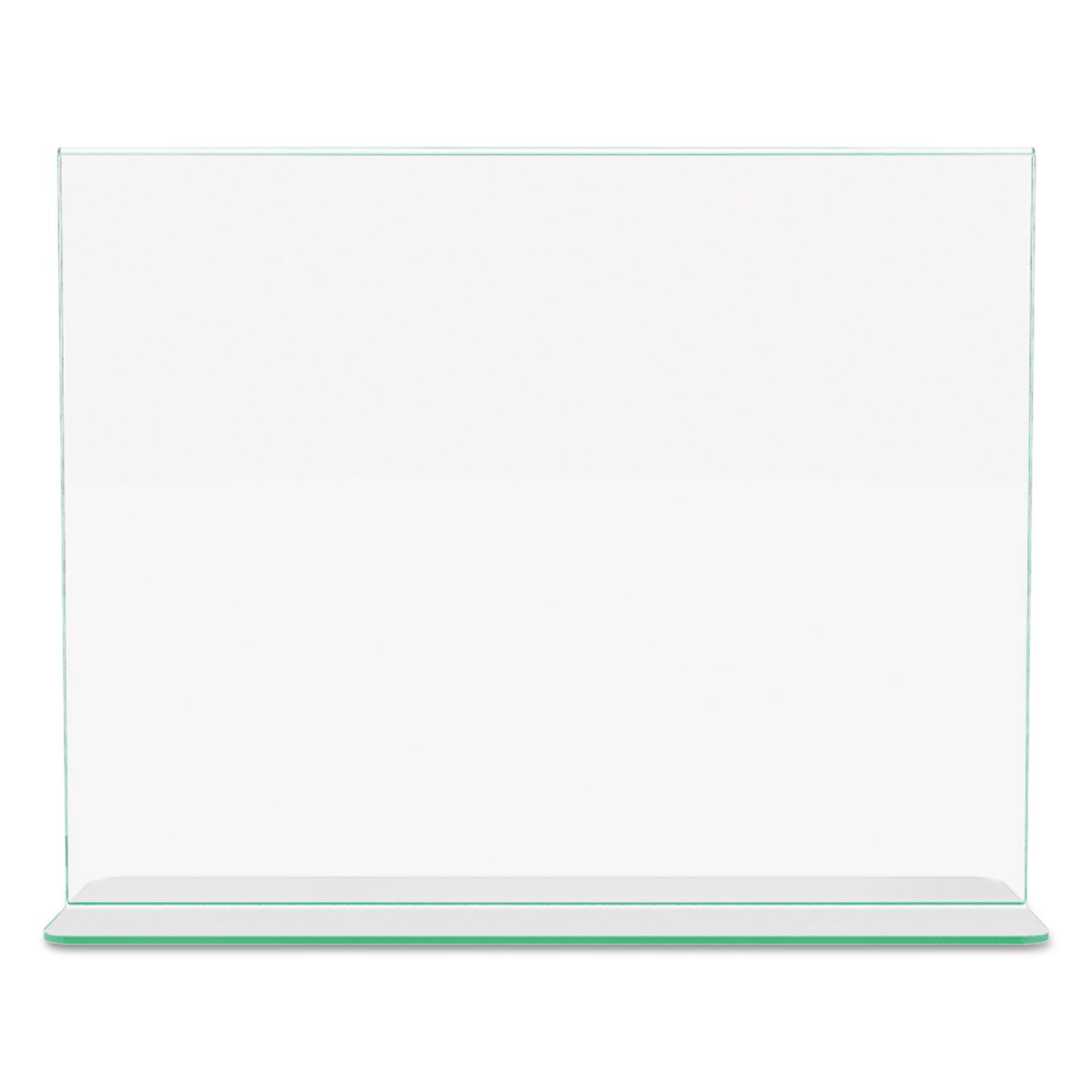 Deflecto Superior Image Premium Green Edge Sign Holder - 11" Width x 8.5" Height - Side-loading, Bottom Loading - 1 Each