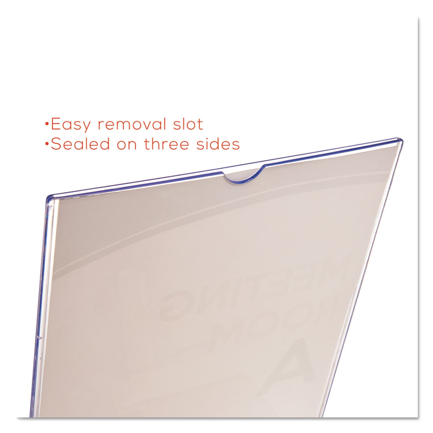 Support 8.50" x 11" Media - Plastic - Clear - 1 Each