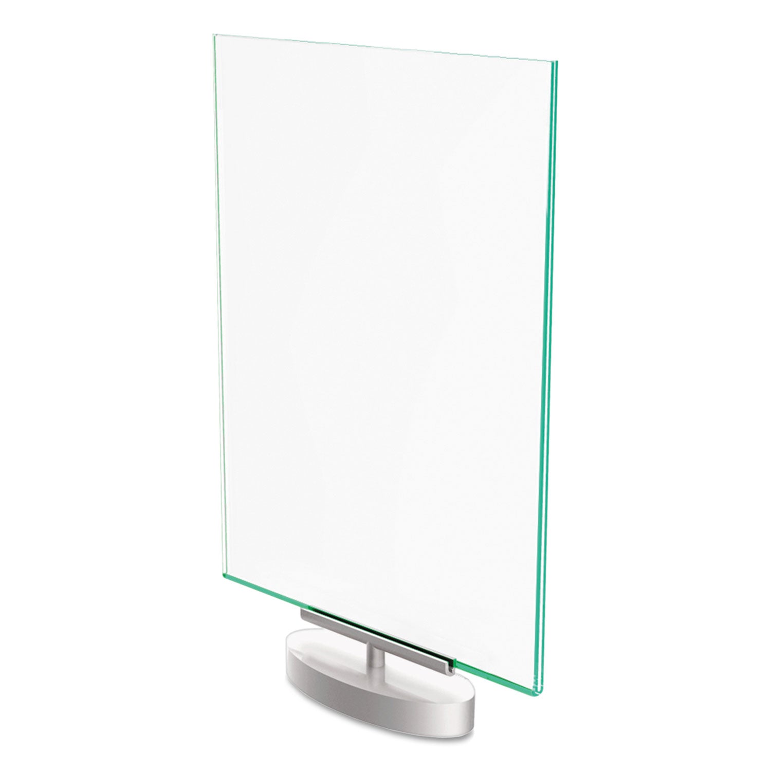 Support 8.50" x 11" Media - Vertical - 12" Height x 8.6" Width x 1.9" Depth - Plastic - Silver, Green Tint, Clear - 1 Each