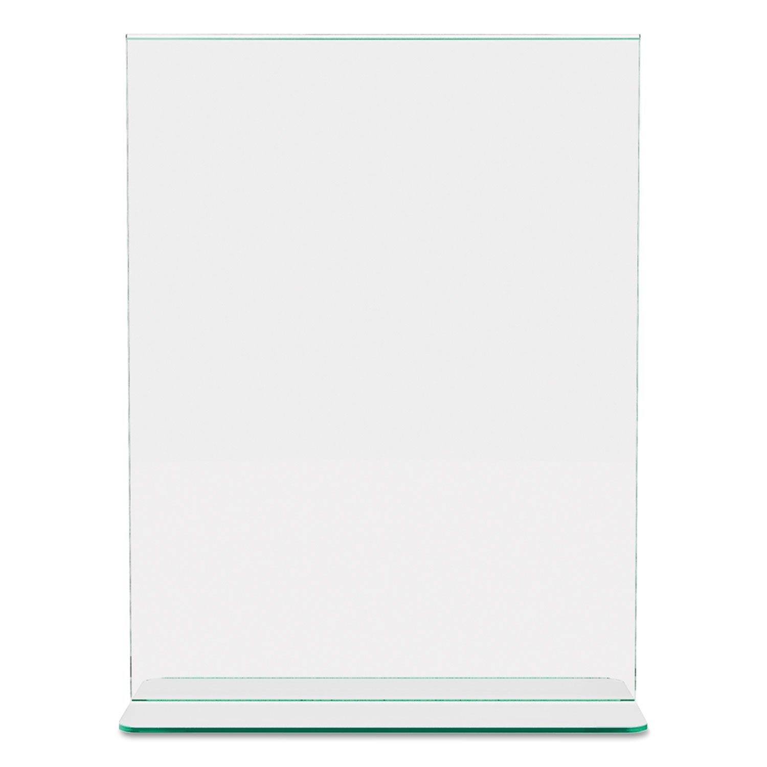 Deflecto Superior Image Premium Green Edge Sign Holder - 8.5" Width x 11" Height - Side-loading, Bottom Loading - 1 Each