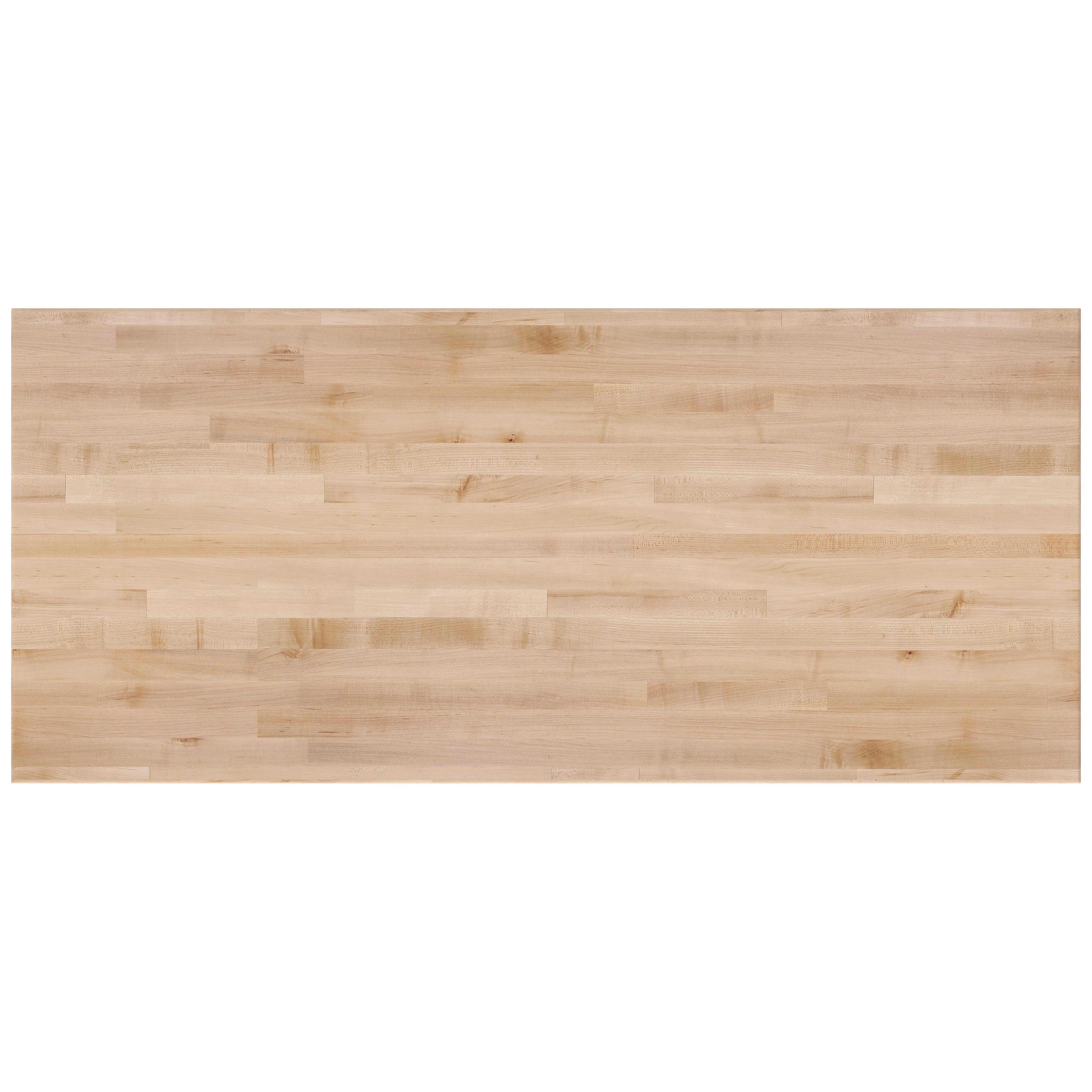 NPS® Aero-Lift Table, Signature Frame, 24" x 54", Butcherblock Top, Surface Color: Maple, Frame Color: Black