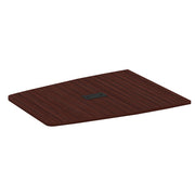 OfficeSource Conference/Multi-Purpose Tables 60.5" Half Boat Shape Top (Top Only) - Mahogany