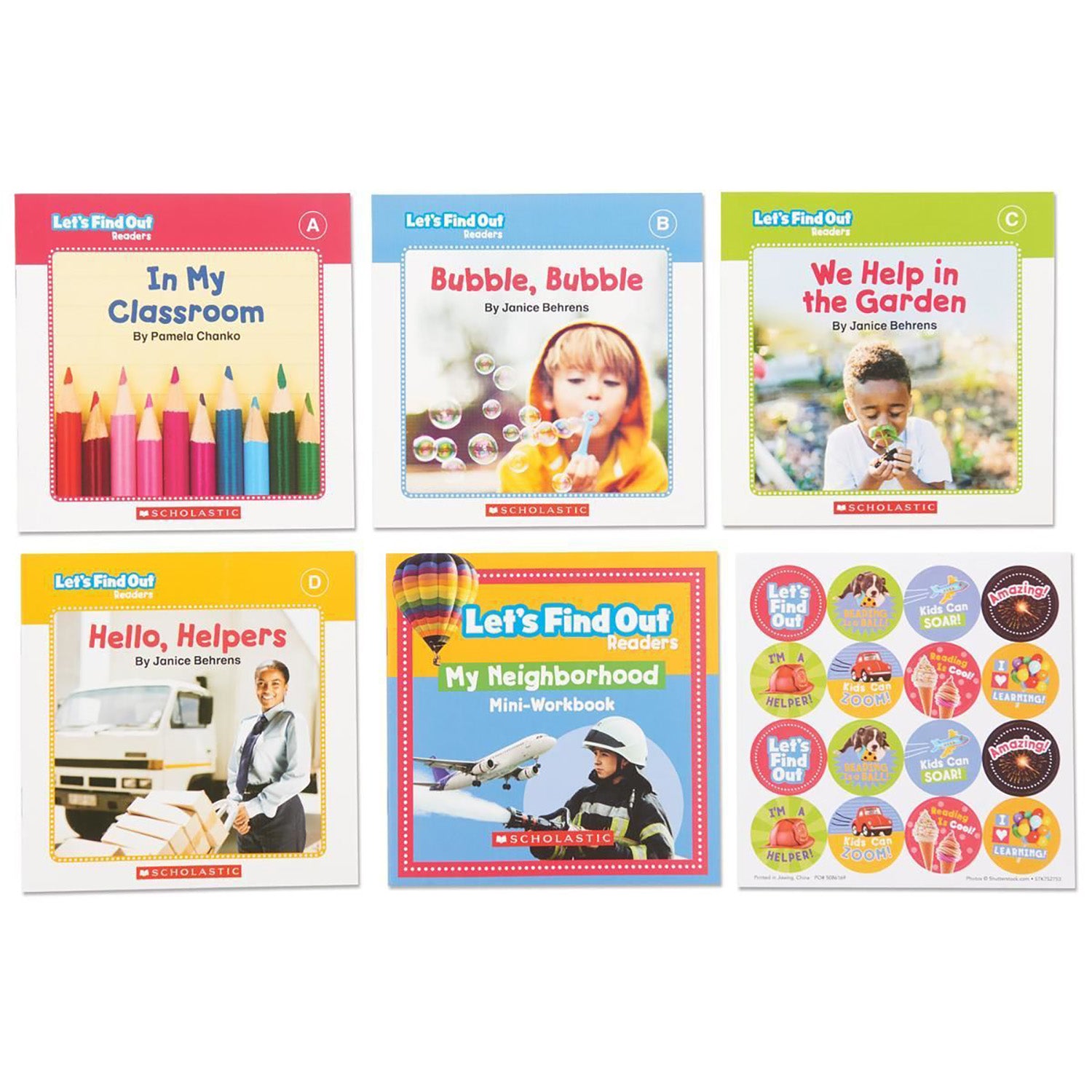 Lets Find Out Readers: In the Neighborhood/Guided Reading Levels A-D (Single-Copy Set)