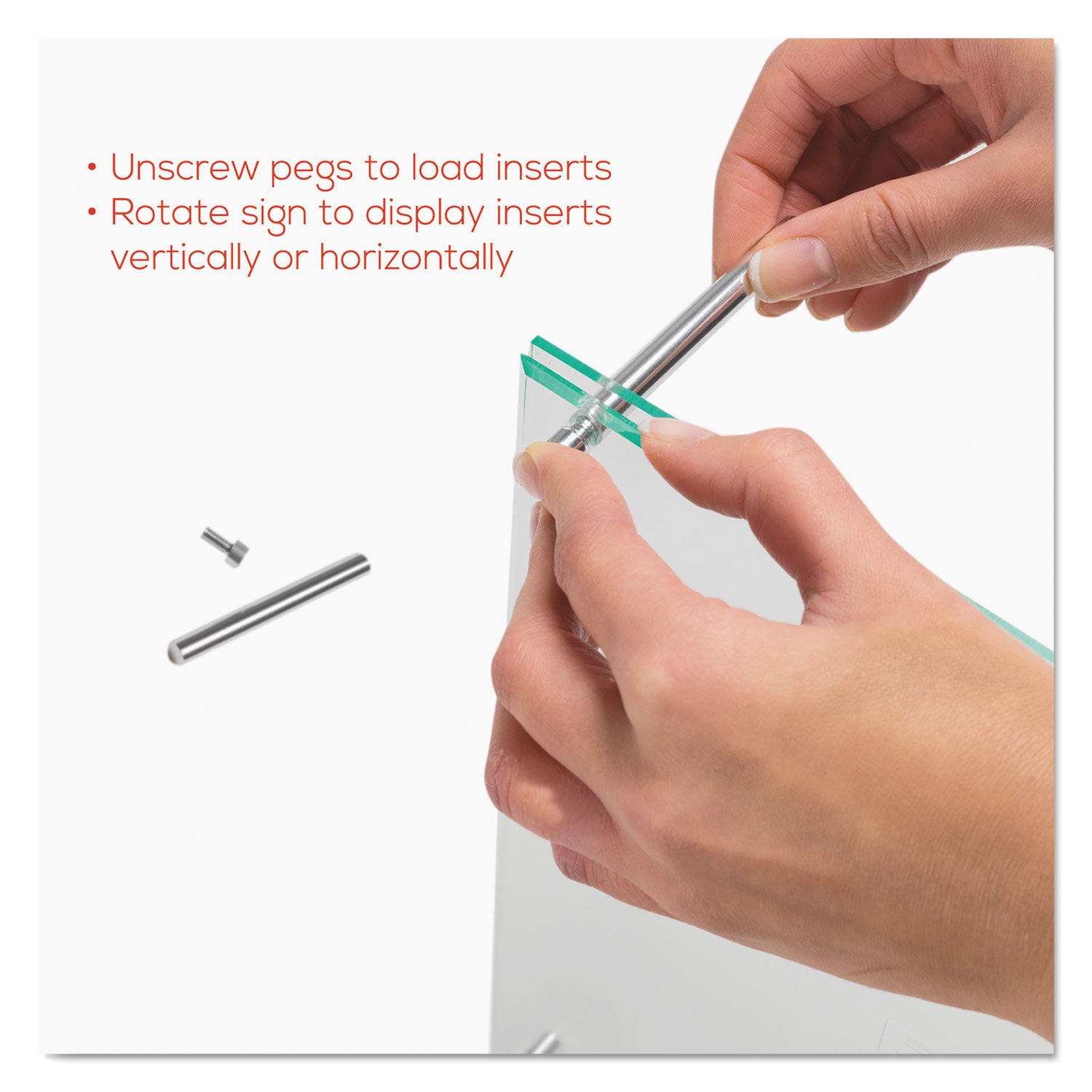 8.5" Width x 12.6" Height x 3.4" Depth - Rectangular Shape - Lightweight, Self-standing, Beveled Edge - Clear - 1 Each