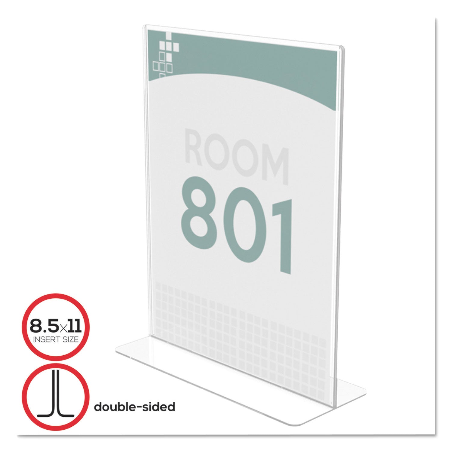 Support 8.50" x 11" Media - Plastic - Clear - 1 Each