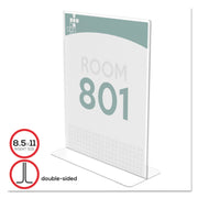 Support 8.50" x 11" Media - Plastic - Clear - 1 Each
