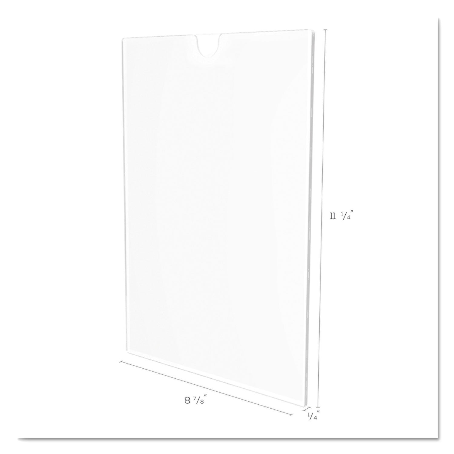 Superior Image Cubicle Sign Holder, 8.5 x 11 Insert, Clear