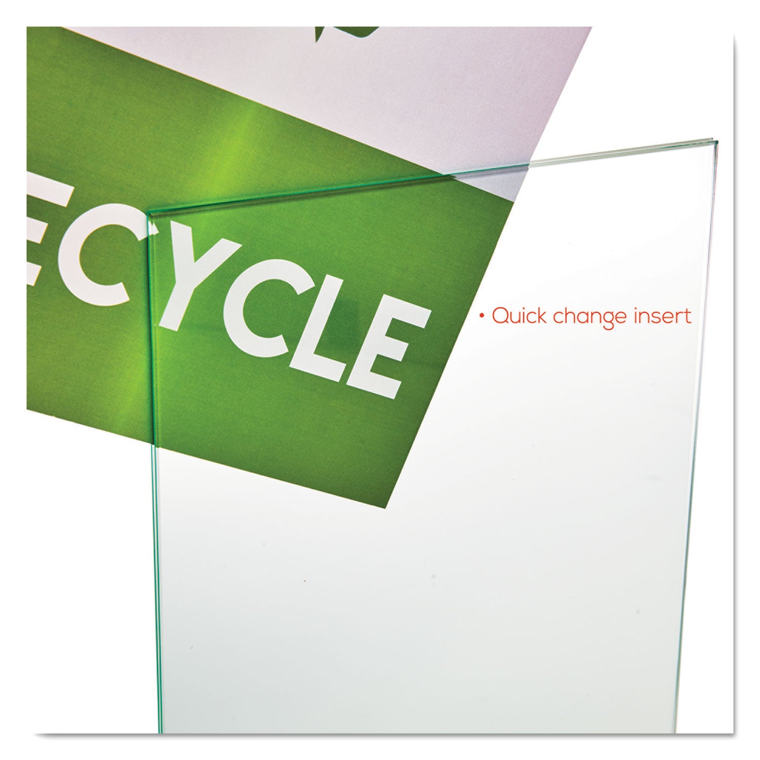 Support 8.50" x 11" Media - Vertical - 12" Height x 8.6" Width x 1.9" Depth - Plastic - Silver, Green Tint, Clear - 1 Each
