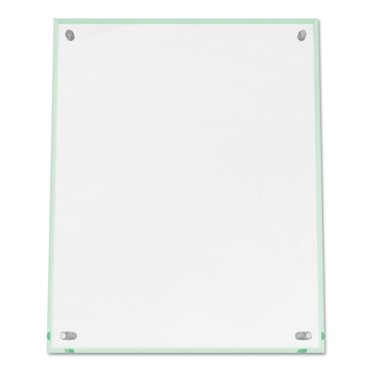 8.5" Width x 12.6" Height x 3.4" Depth - Rectangular Shape - Lightweight, Self-standing, Beveled Edge - Clear - 1 Each