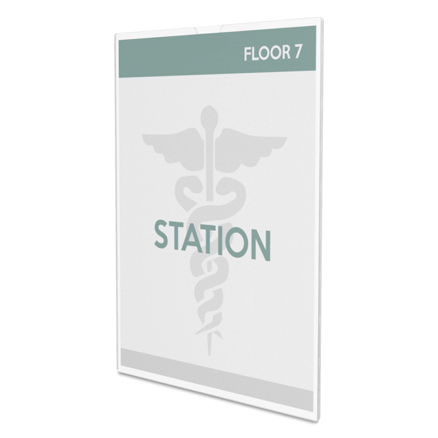 Superior Image Cubicle Sign Holder, 8.5 x 11 Insert, Clear