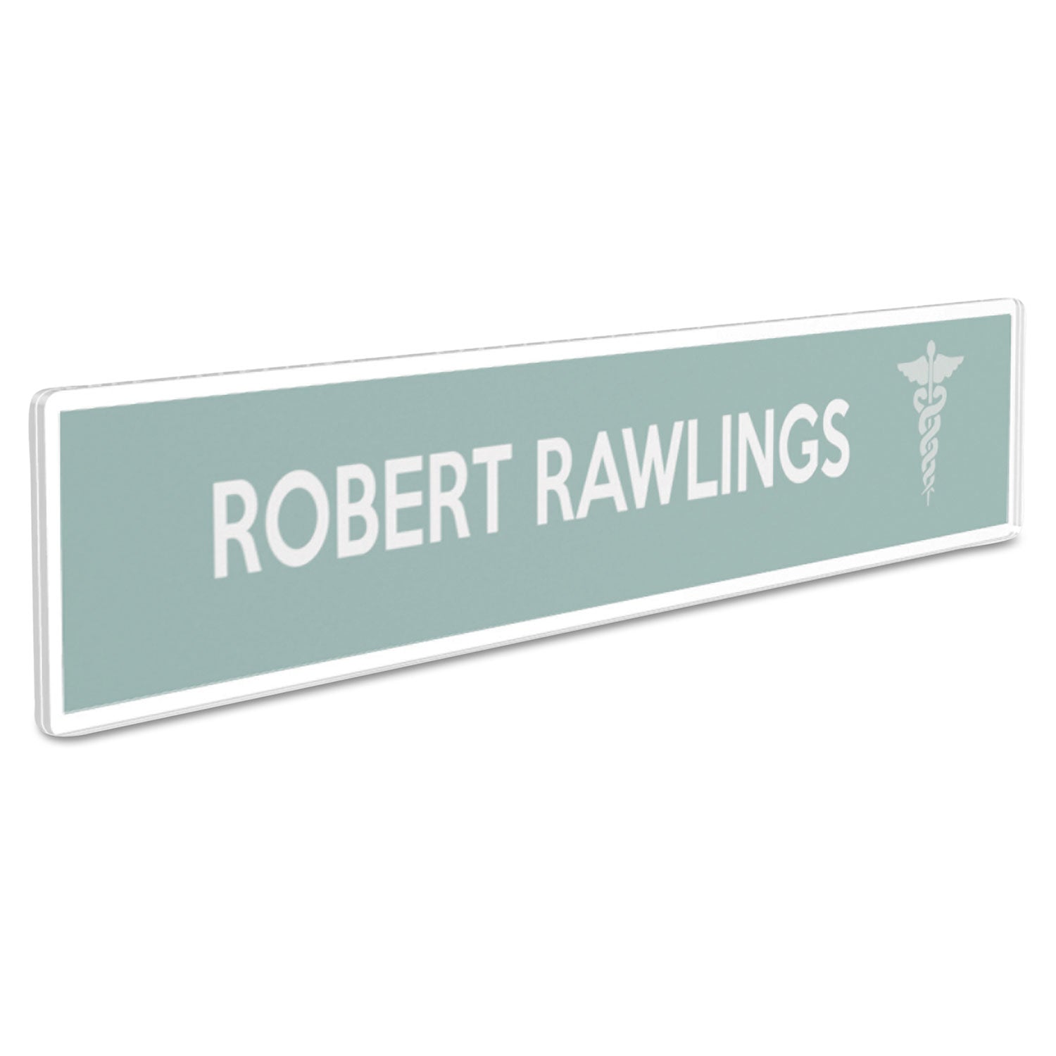 8.5" Width x 2" Height - Rectangular Shape - Wall Mountable - Insertable, Magnetic - Plastic - Clear, Clear - 1 Each