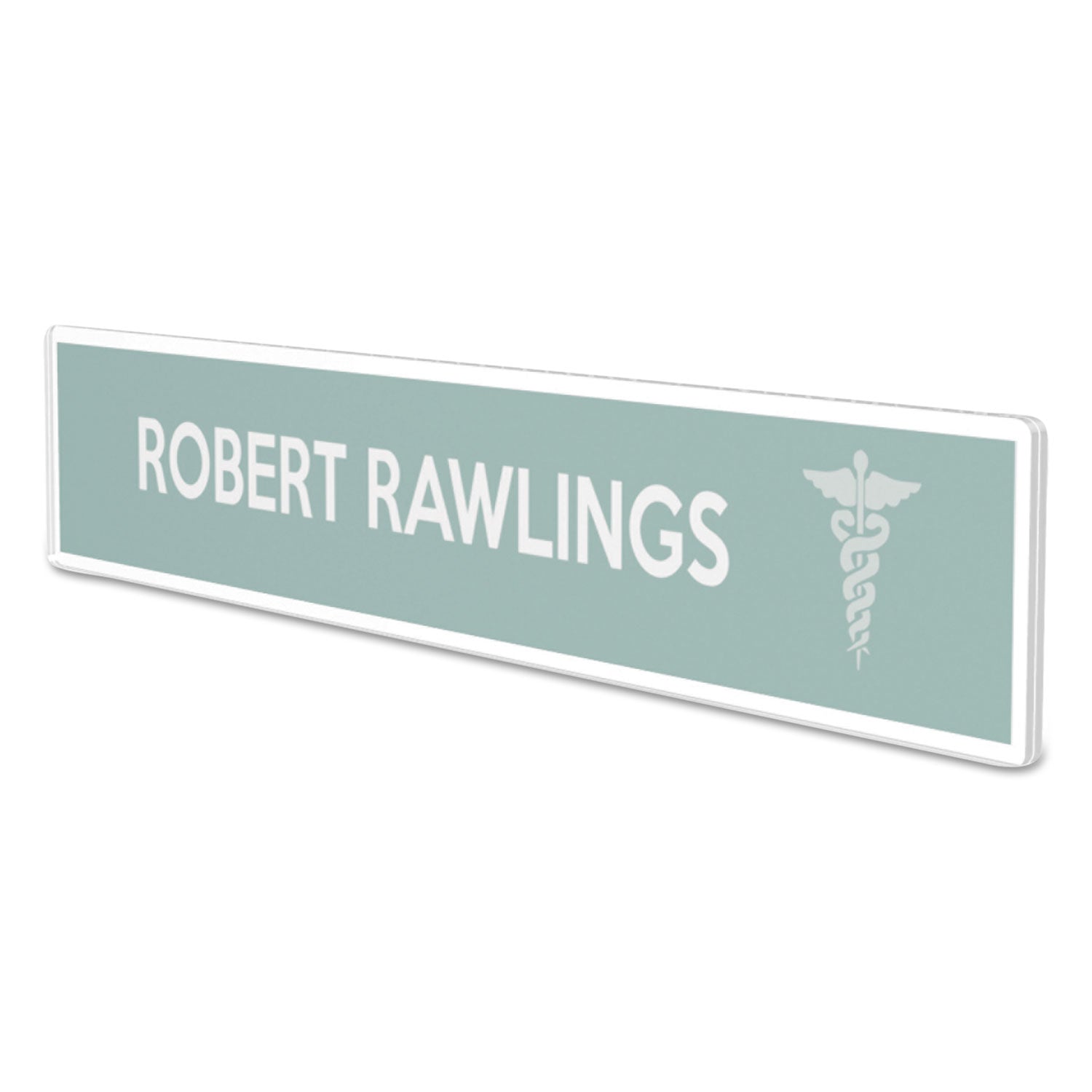 8.5" Width x 2" Height - Rectangular Shape - Wall Mountable - Insertable, Magnetic - Plastic - Clear, Clear - 1 Each