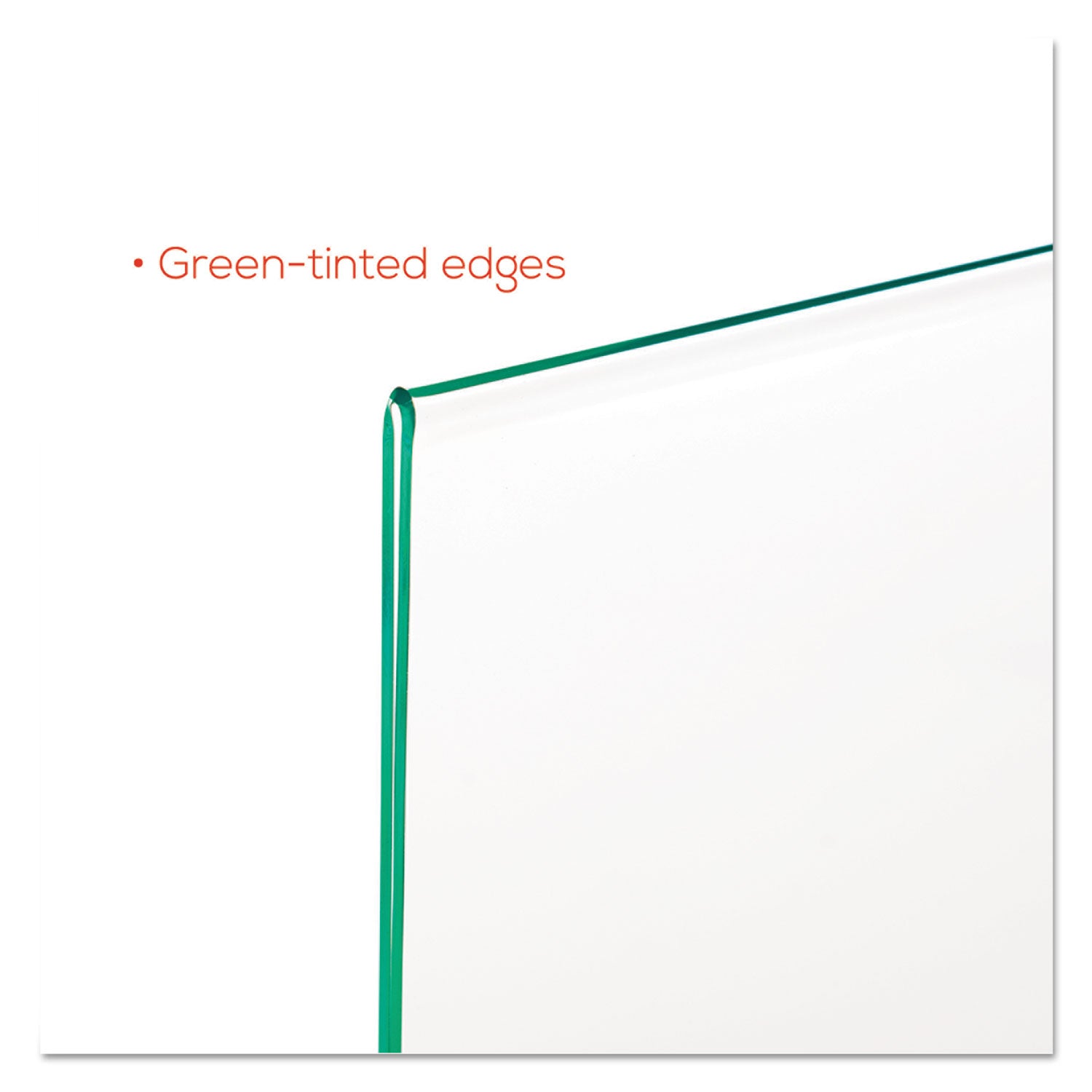 Deflecto Superior Image Premium Green Edge Sign Holder - 11" Width x 8.5" Height - Side-loading, Bottom Loading - 1 Each