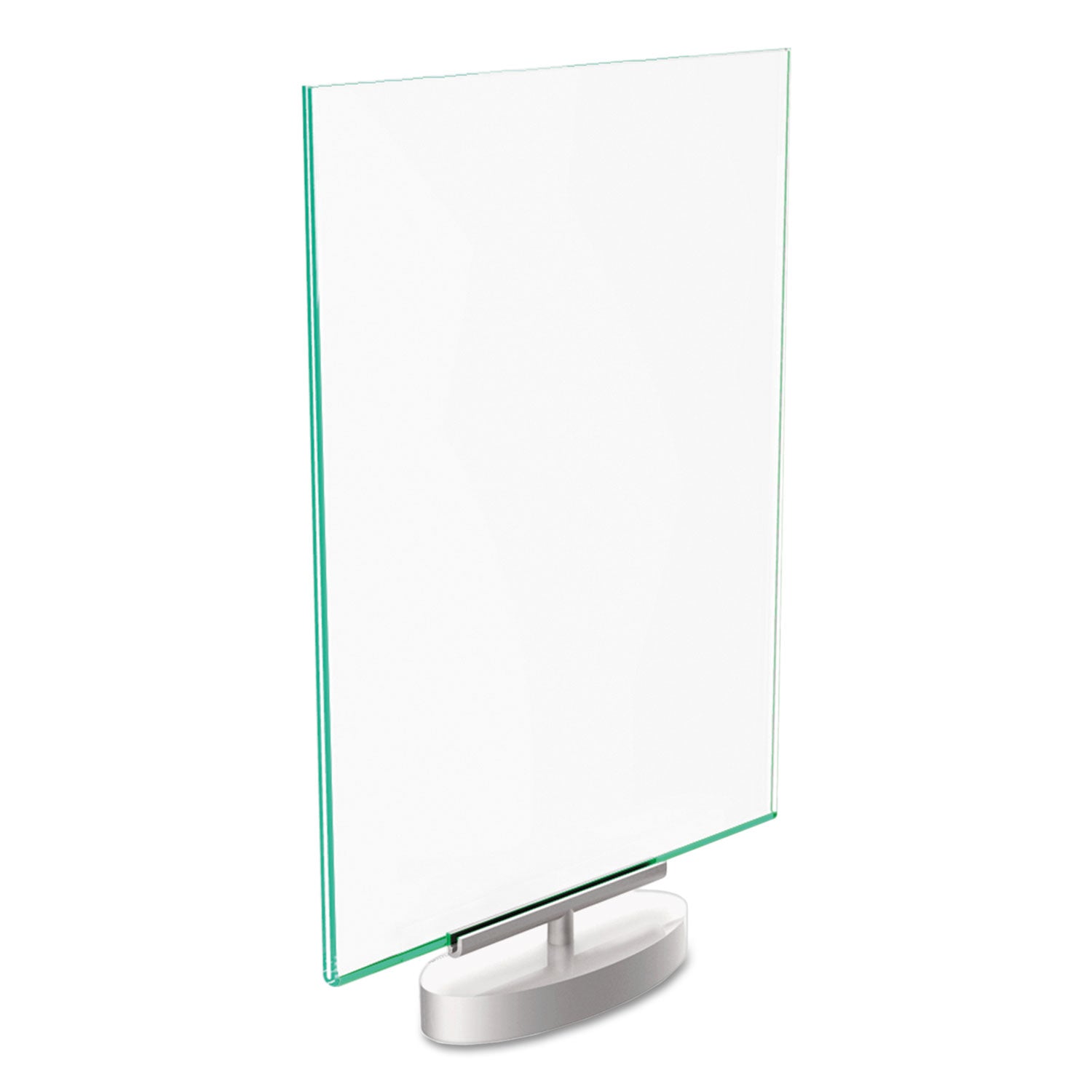 Support 8.50" x 11" Media - Vertical - 12" Height x 8.6" Width x 1.9" Depth - Plastic - Silver, Green Tint, Clear - 1 Each