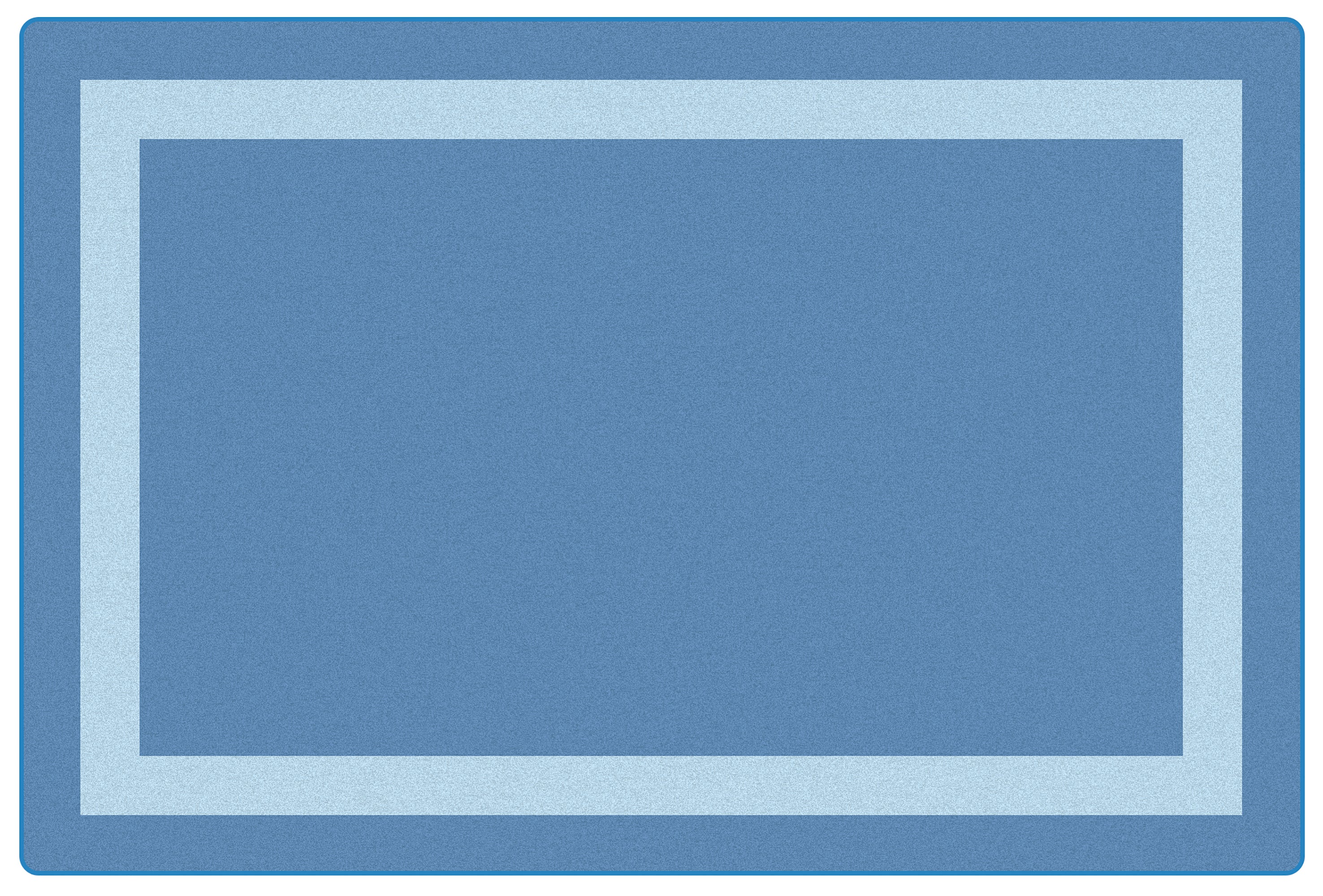 Simple Border - 6ft X 9ft - Rectangle - Blue