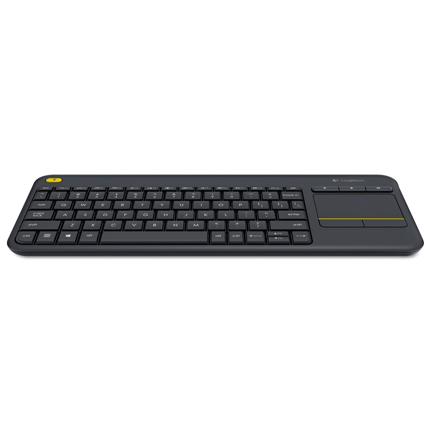 Wireless Connectivity - USB Interface - Mute, Volume Up, Volume Down Hot Key(s) - English, French - QWERTY Layout - Smart TV, Computer - TouchPad - Black