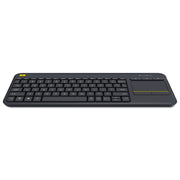 Wireless Connectivity - USB Interface - Mute, Volume Up, Volume Down Hot Key(s) - English, French - QWERTY Layout - Smart TV, Computer - TouchPad - Black
