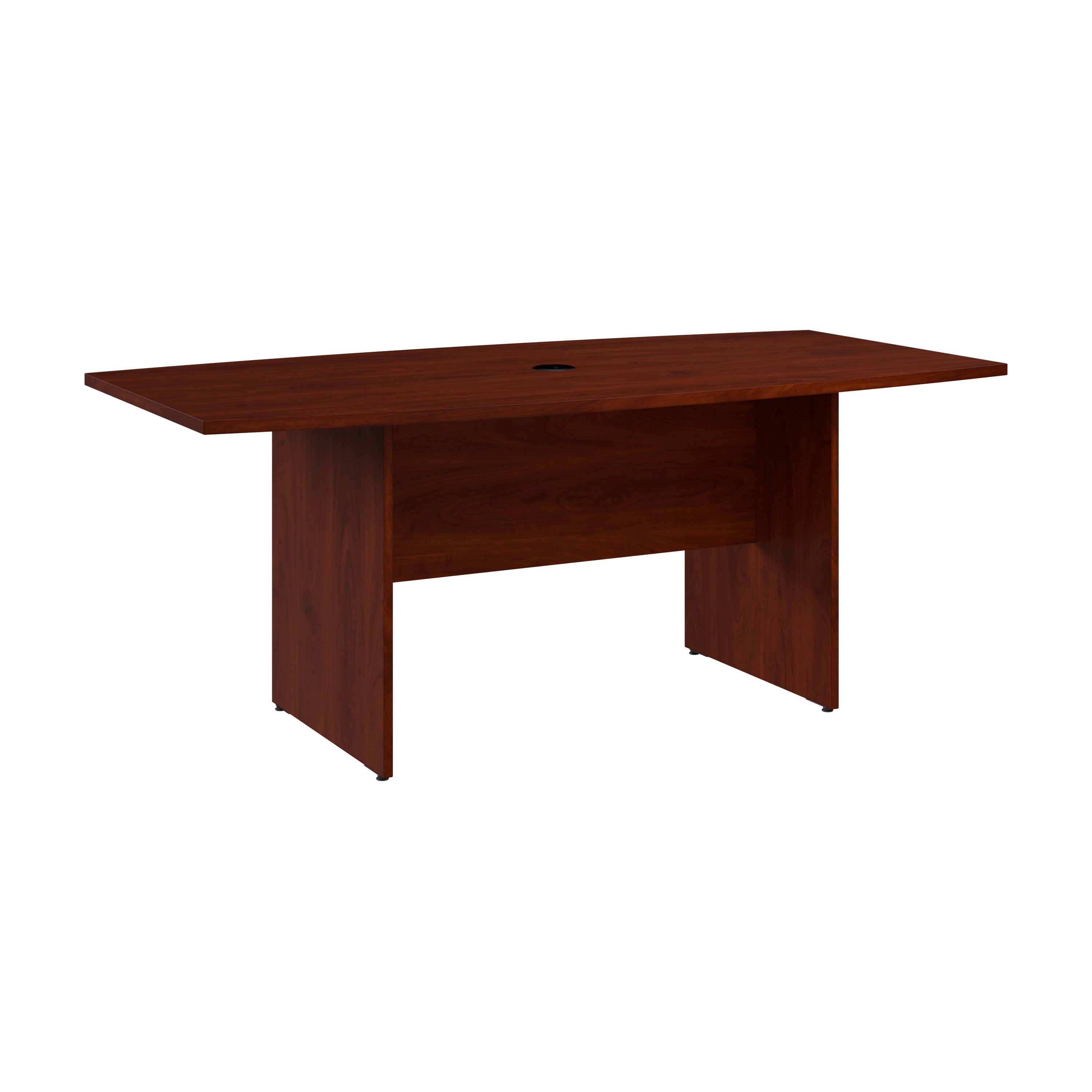 Bush Business Furniture 72-inch Office Conference Table with Wood Base in Hansen Cherry - 71.54" Width x 35.98" Depth x 28.65" Height