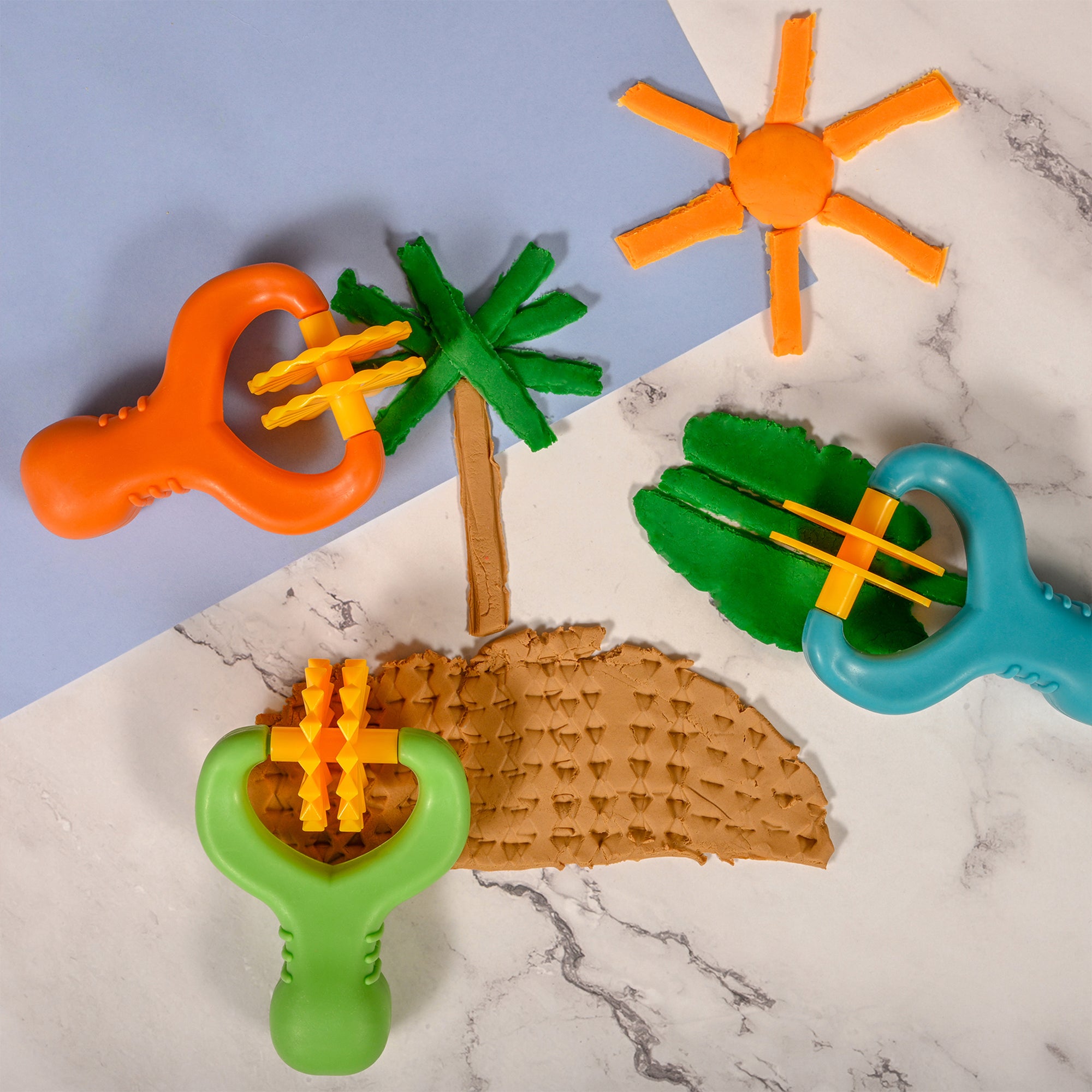 Chunky Dough Strip Cutters, 3 Per Set, 2 Sets