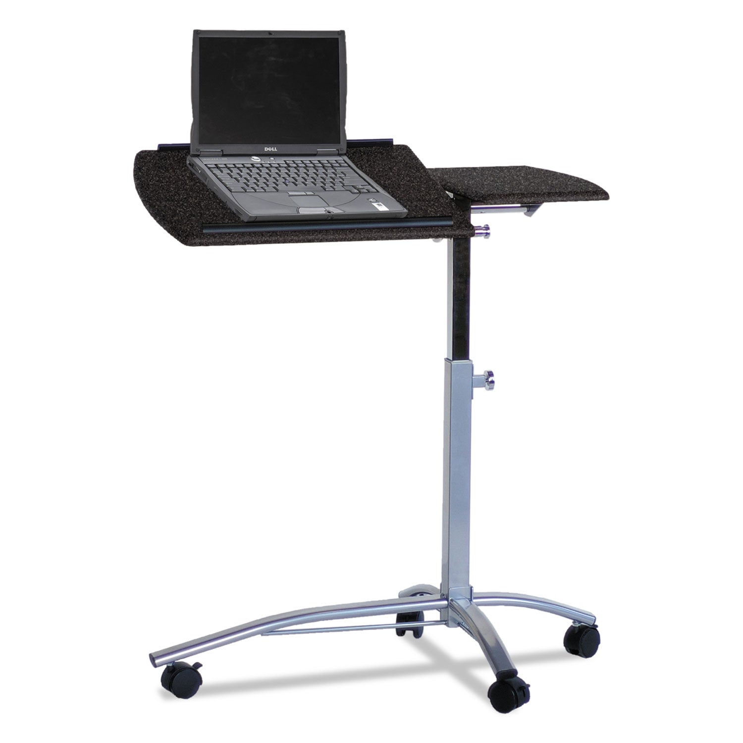 Rectangle Top - Adjustable Height - 27" to 38" Adjustment - 15" Table Top Length x 29.50" Table Top Width - Assembly Required - Charcoal Black - Steel Frame Material - 1 Each