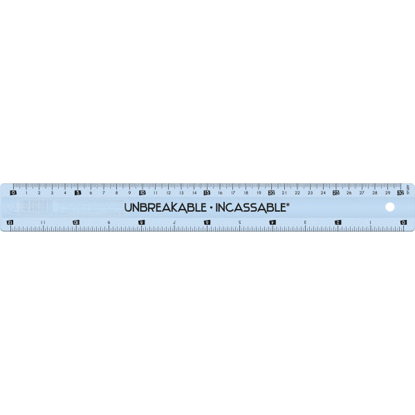 Helix  HLX245649  Unbreakable Ruler  10 / Box  Clear