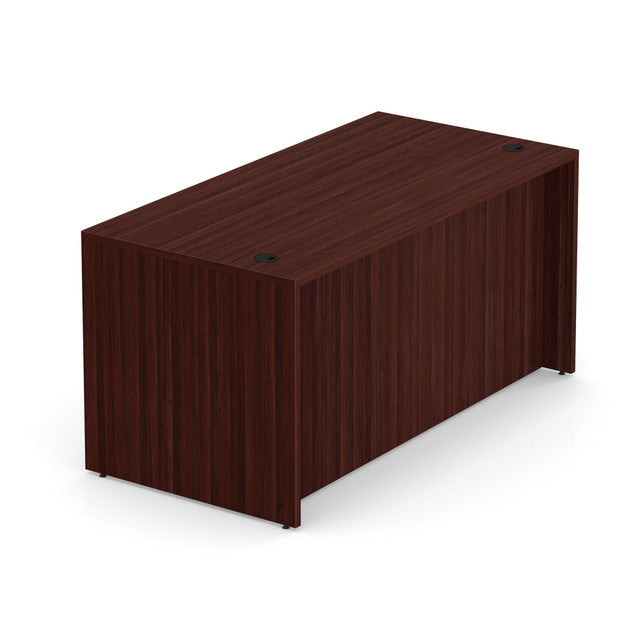 OfficeSource Laminate Desk Shell - 60"W x 30"D - Mahogany