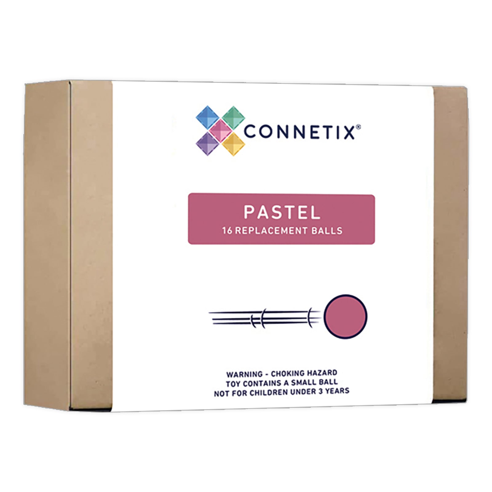 Magnetic Tiles Pastel Ball Pack, 16 Pieces