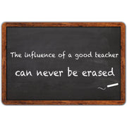 The Original Fun Mat® Computer Mouse Pad, 11.75x8 in, Teacher Inspiration, The Influence of a Good Teacher Can Never Be Erased, Chalkboard Pattern