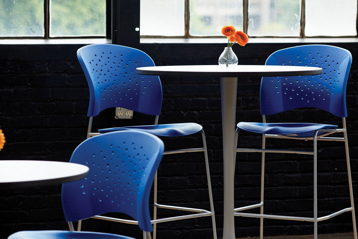 Reve Sled Chair Rd Back Blu 2E