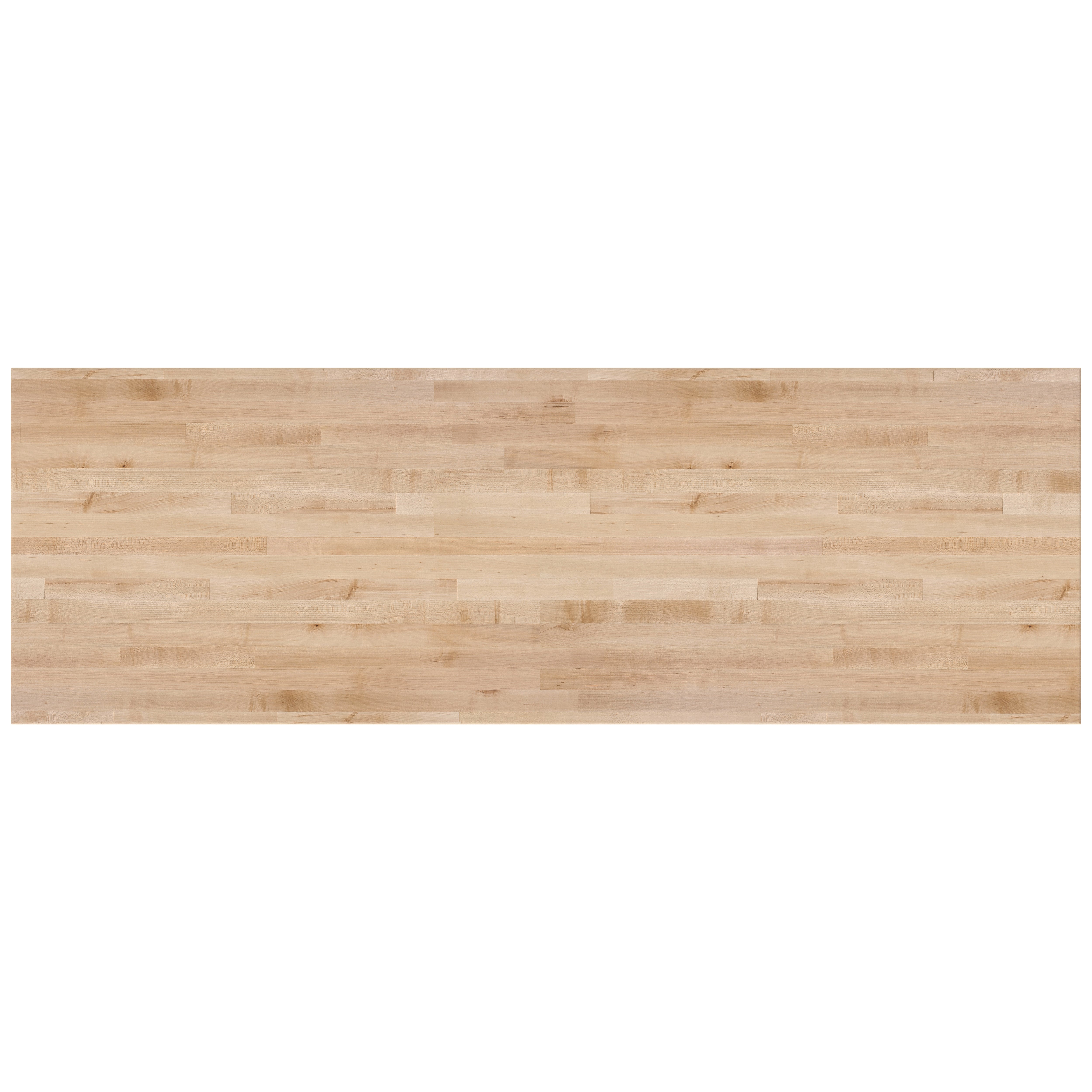 NPS® Aero-Lift Table, Wood Frame, 24" x 72", Butcherblock Top, Surface Color: Maple, Frame Color: Black (Optional Book Compartment Add On)