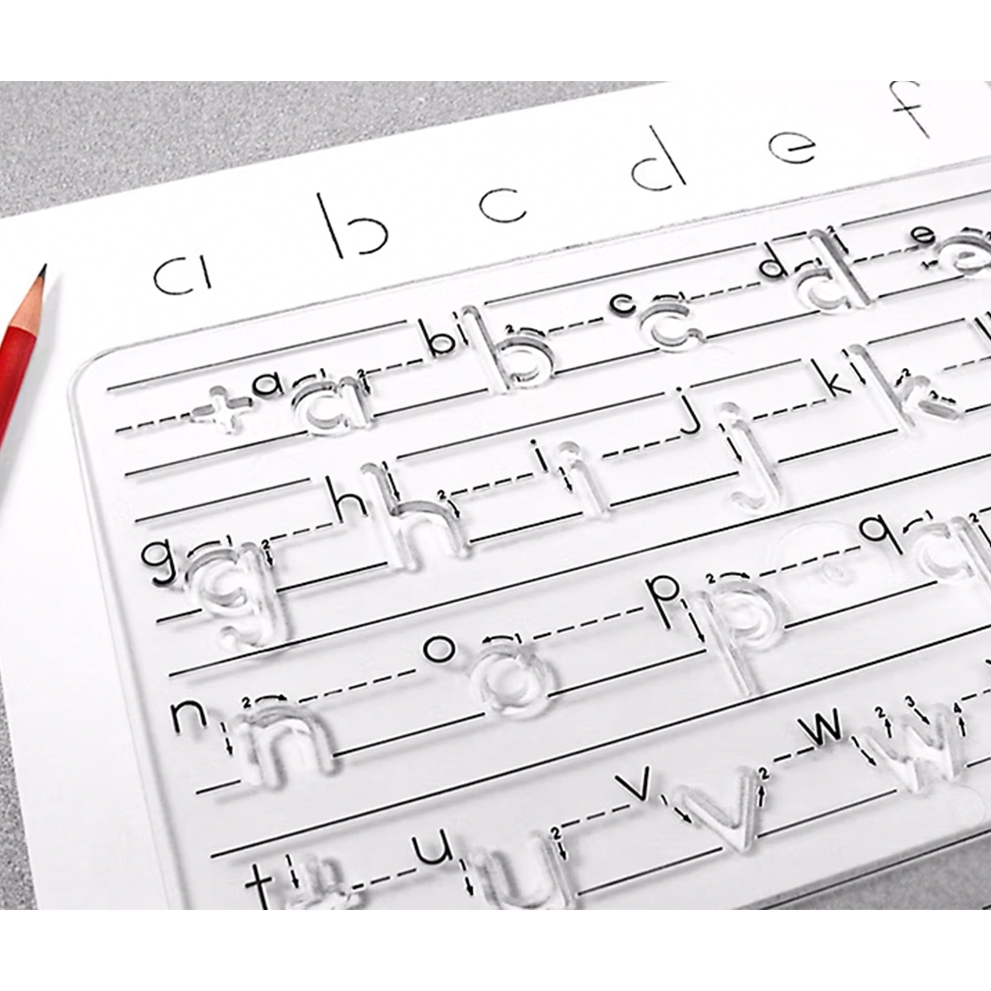Handwriting Instruction Guide Template, Lowercase Manuscript