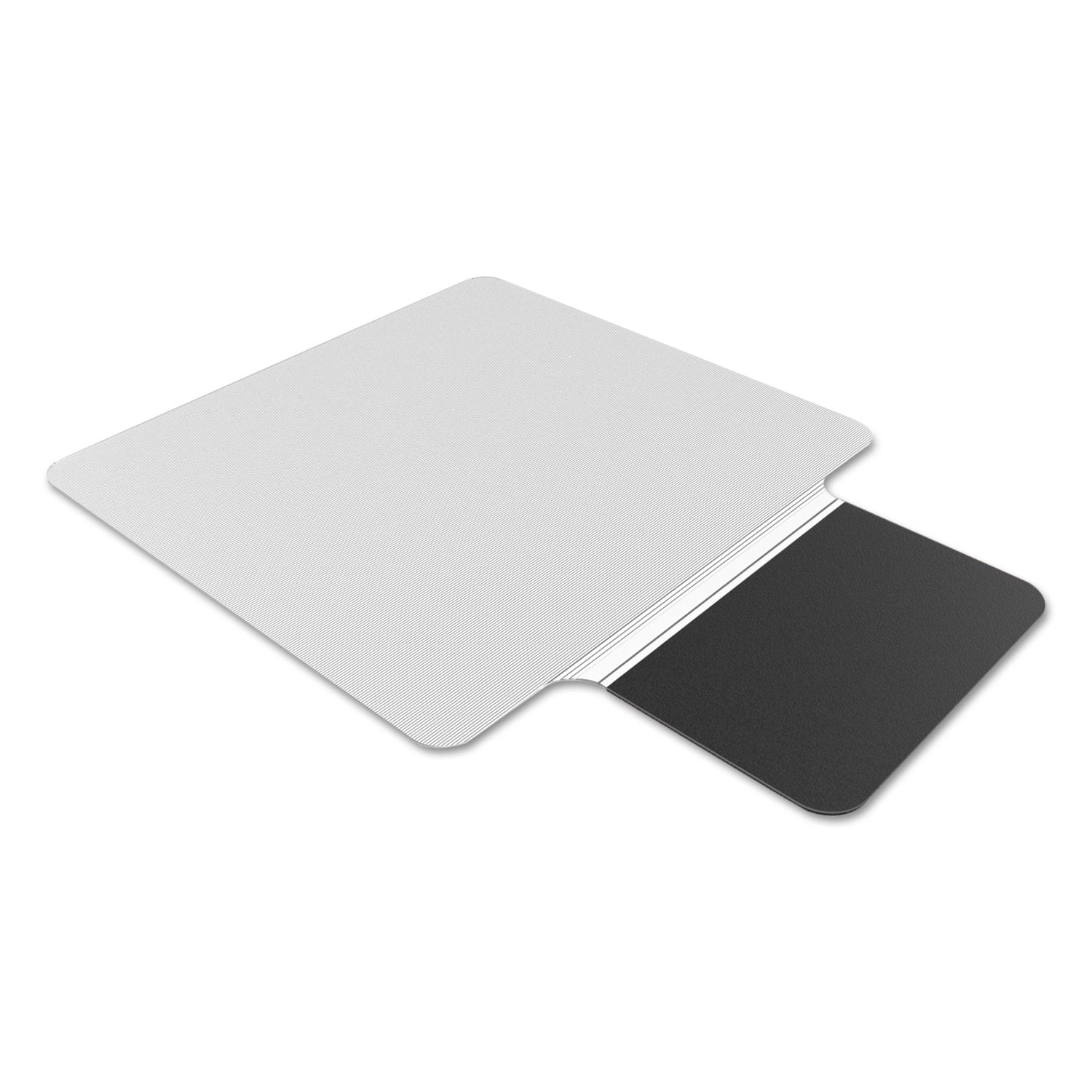 ES ROBBINS Sit or Stand Mat with Lip - Hard Floor36" Width - Lip Size 18" Length x 20" Width - Rectangular - Vinyl, Foam - Clear - 1 Each
