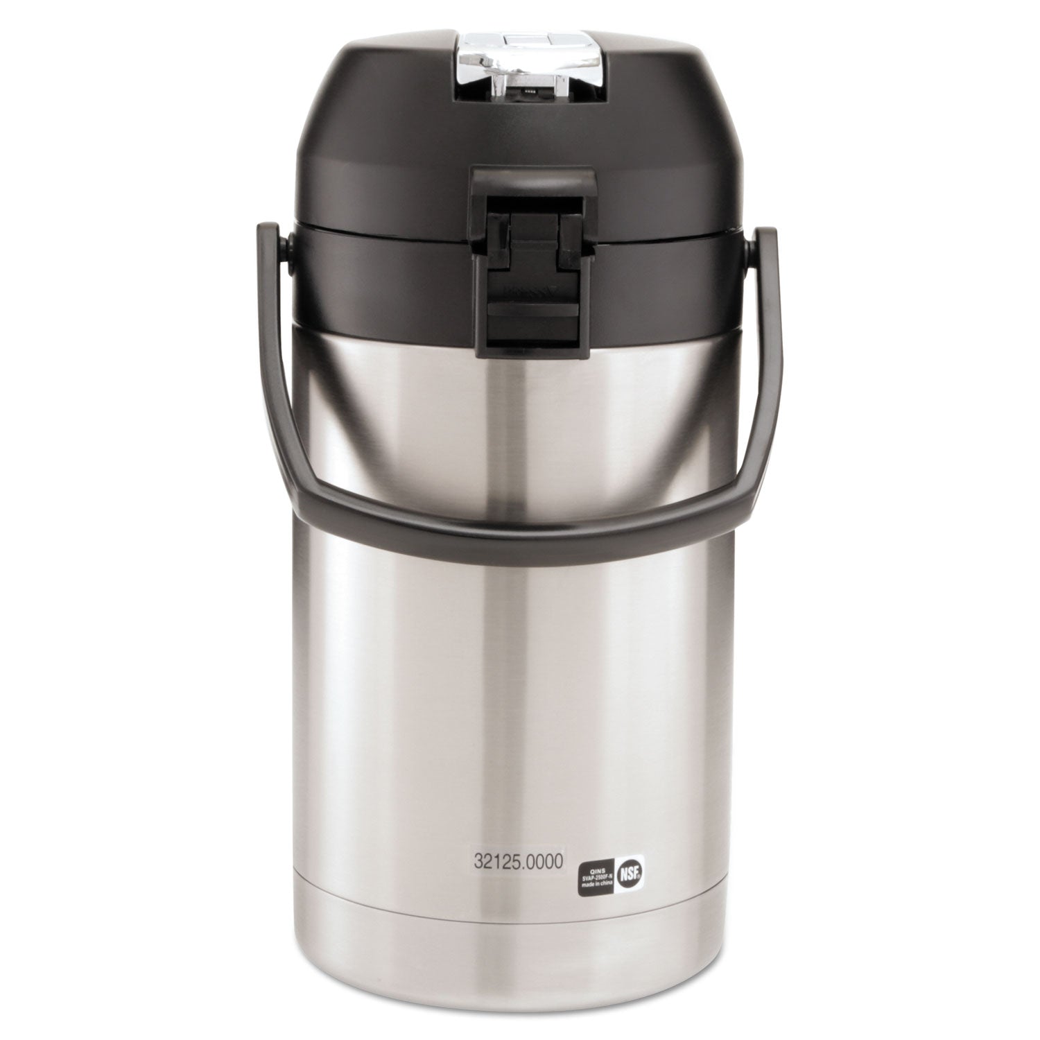 2.5 Liter Lever Action Airpot, Stainless Steel/Black