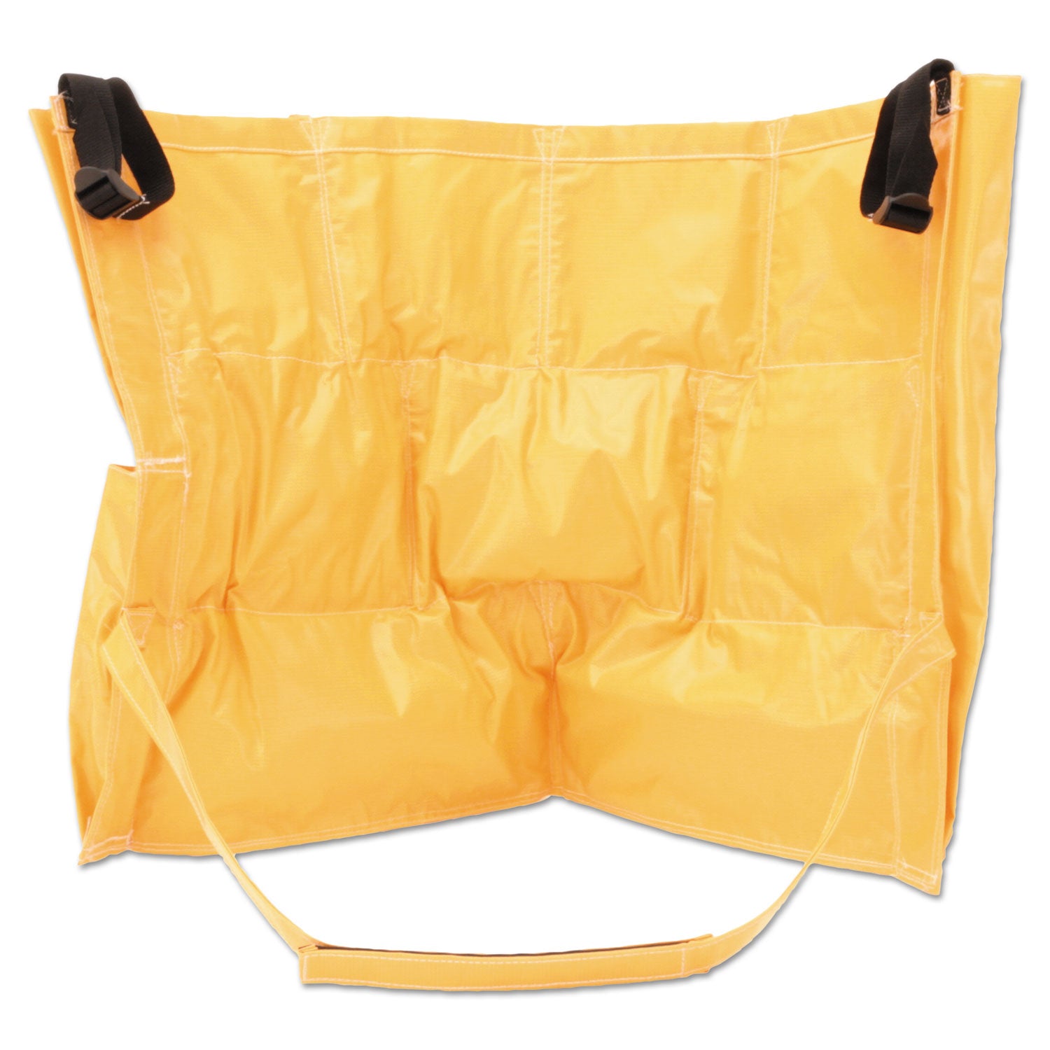 Rubbermaid Commercial Brute Utility Container Caddy Bag - - 12 Pocket(s) - 20.50" Height x 20" Depth - Yellow - Nylon - 1 Each