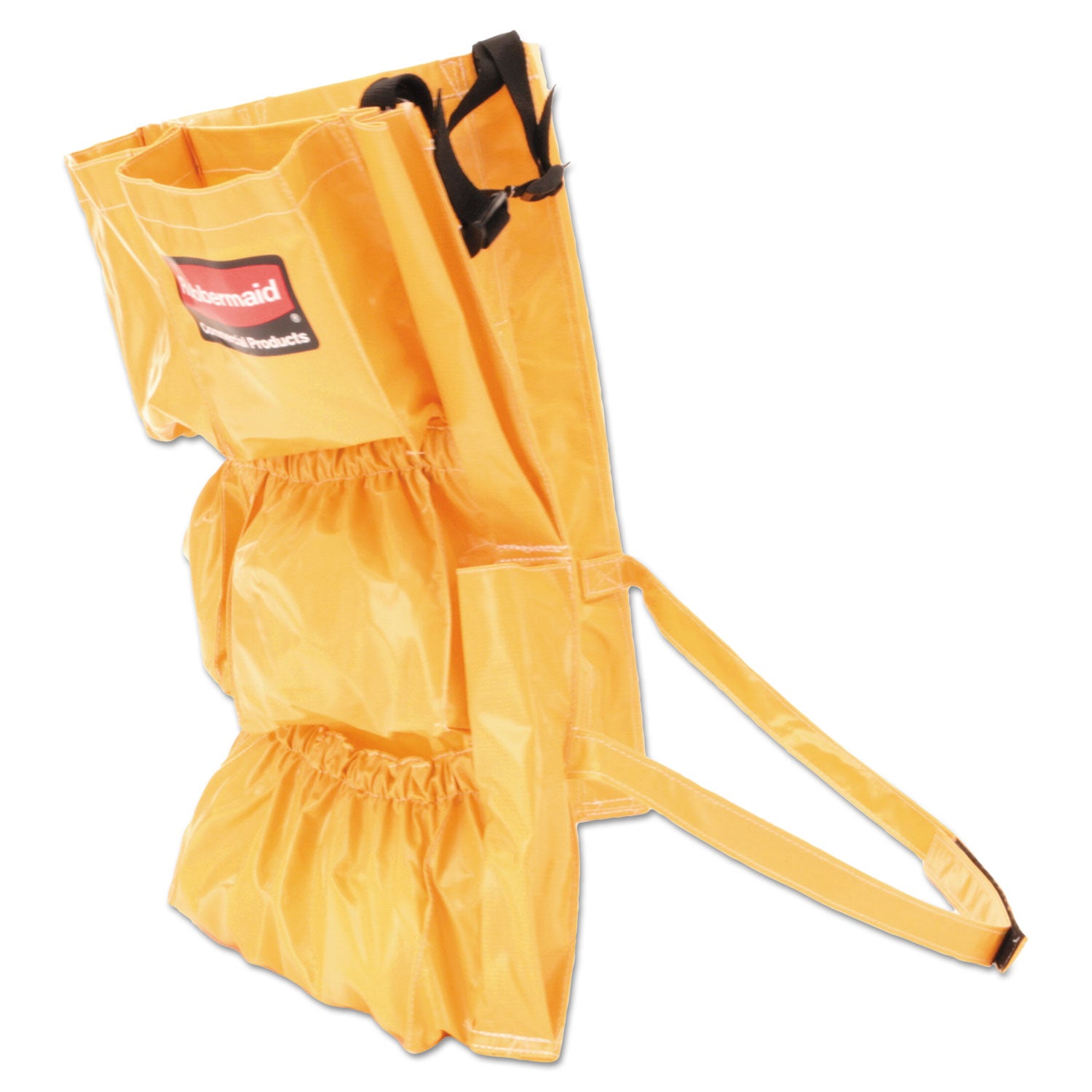 Rubbermaid Commercial Brute Utility Container Caddy Bag - - 12 Pocket(s) - 20.50" Height x 20" Depth - Yellow - Nylon - 1 Each