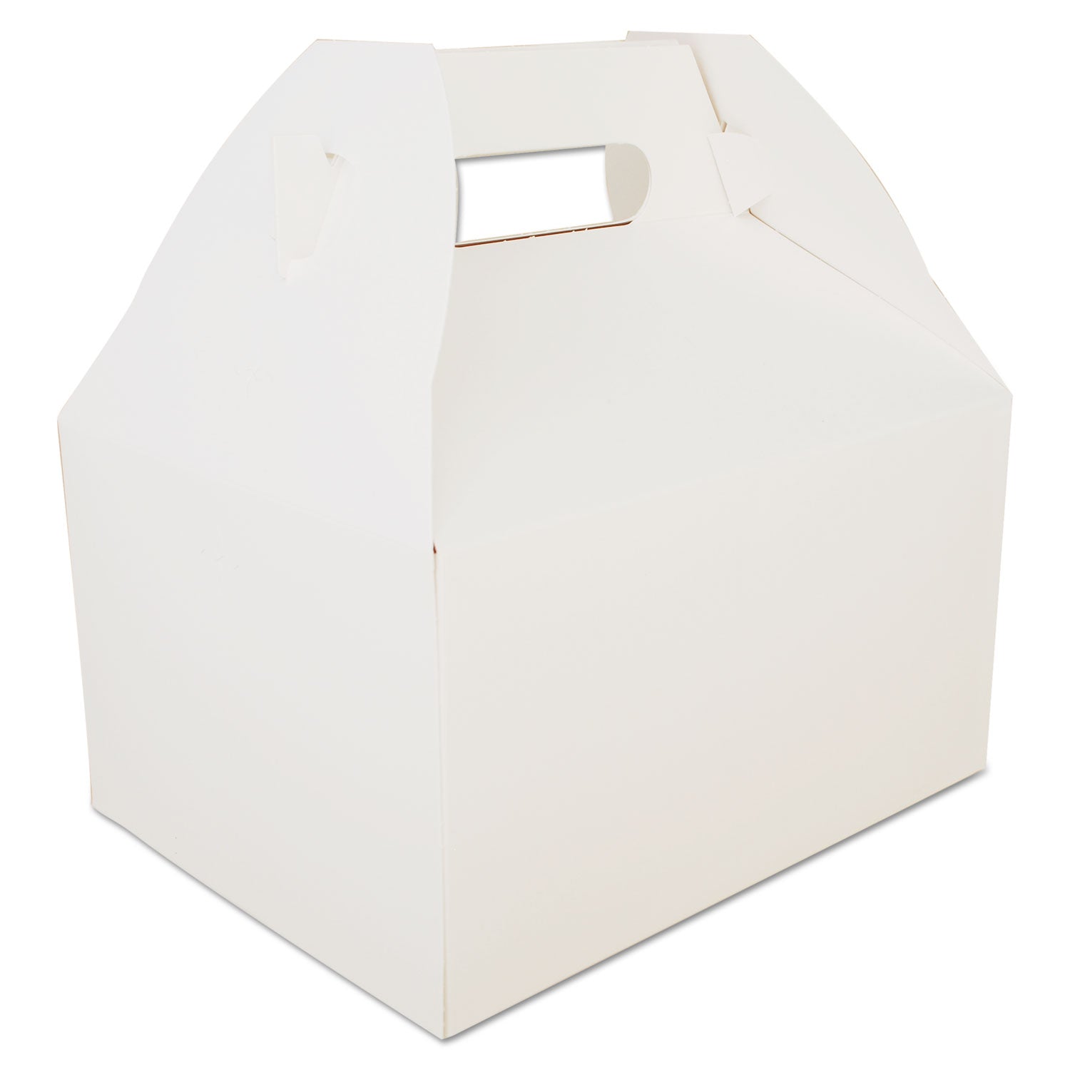 Carryout Barn Boxes, 9.06 x 7.06 x 5, White, Paper, 125/Carton