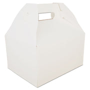 Carryout Barn Boxes, 9.06 x 7.06 x 5, White, Paper, 125/Carton