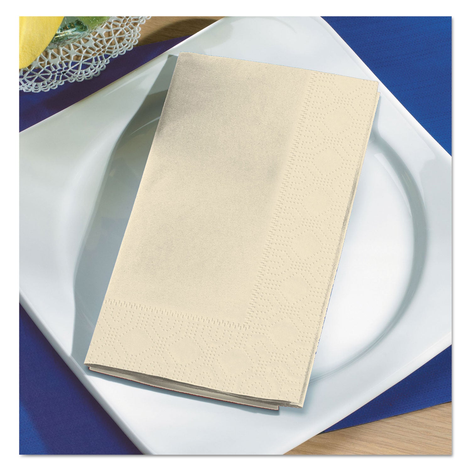 Dinner Napkins, 2-Ply, 15 X 17, Ecru, 1000/carton
