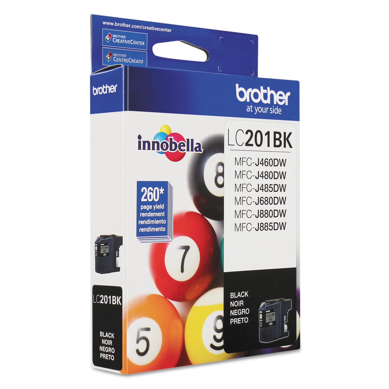 Brother Innobella LC201BK Original Standard Yield Inkjet Ink Cartridge - Black - 1 Each
