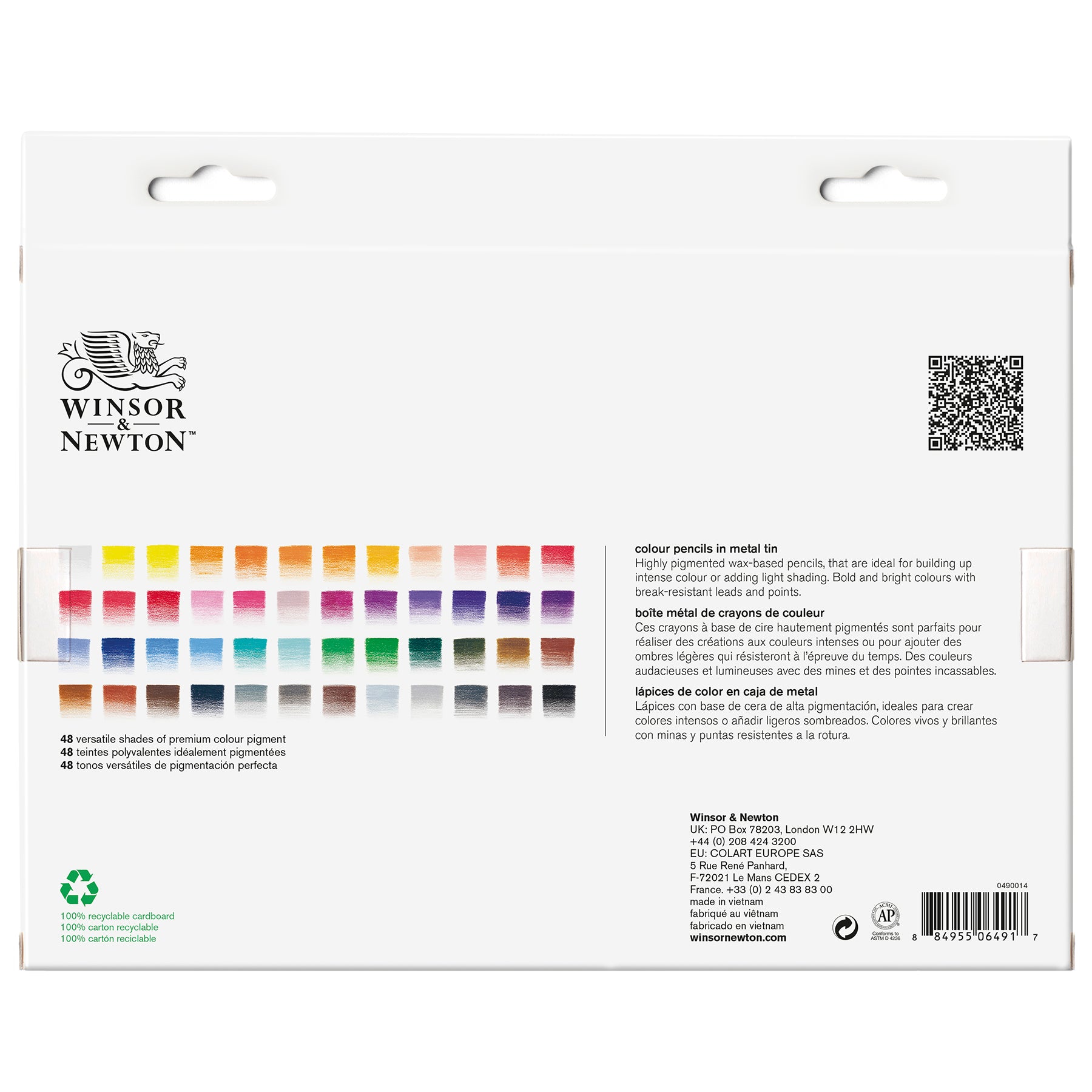 WN Studio Collection Colour Pencil Tin - 48pc