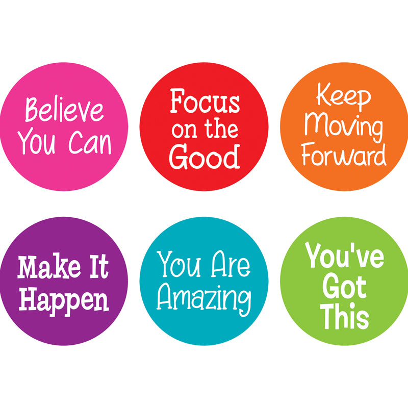 Teacher Created Resources Spot on Carpet Markers Positive Sayings, 7, Assorted (TCR77502) | Quill
