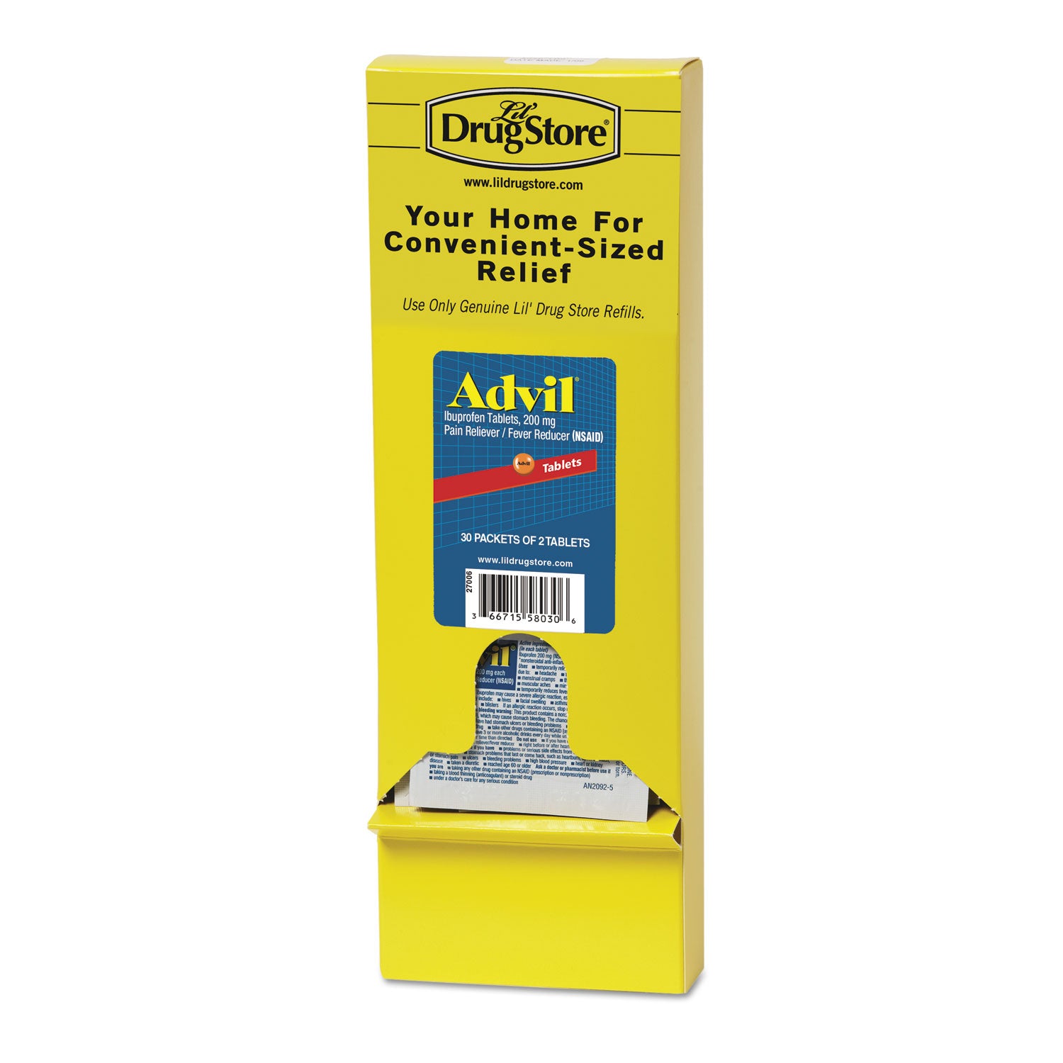For Fever, Headache, Toothache, Backache - 2/Packet - 1 Box