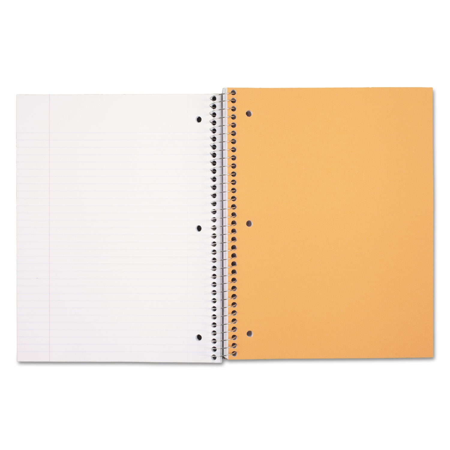 180 Sheets - Wire Bound - College Ruled Front Ruling - 7 1/2" x 10 1/2" Sheet Size - White Paper - Blue, Green, Red Cover - Divider, Compact, Subject - 1 Each