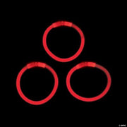 Red Glow Bracelets - 50 Pieces