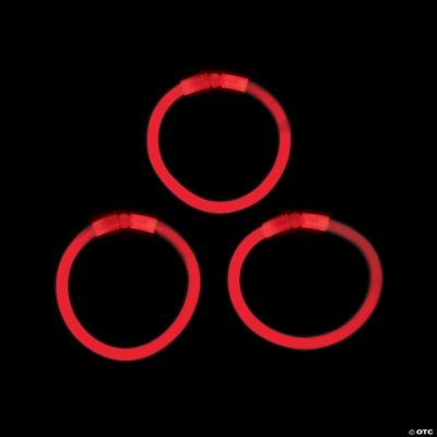 Red Glow Bracelets - 50 Pieces